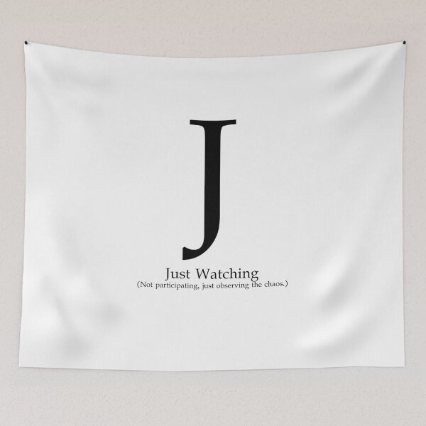 Item preview, Letter J Just Watching The Chaos designed and sold by AVO-SOURCE.