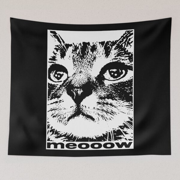 Item preview, Cute Cat Aesthetic Pop Urban Art designed and sold by OWLvision33.