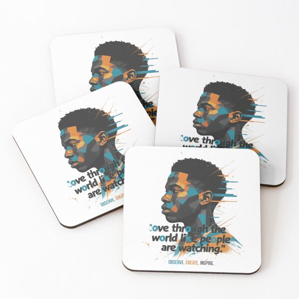 Item preview, Move Through the World Like People Are Watching – Afrocentric Motivational Art designed and sold by CrownCultureCollective.