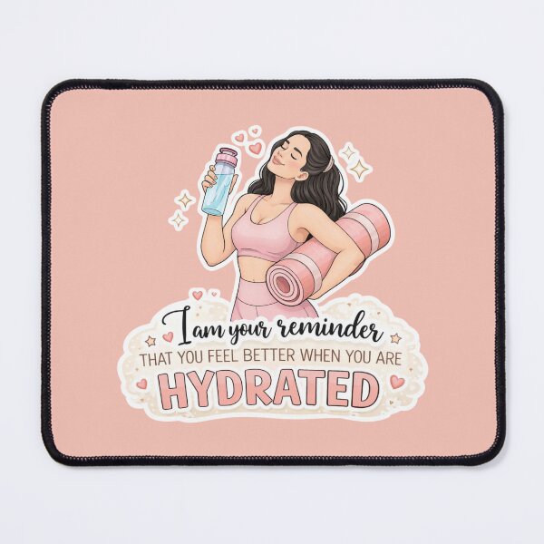 Item preview, Stay hydrated Fitness Self-care Reminder Motivation Quote designed and sold by Annika Shurafa.