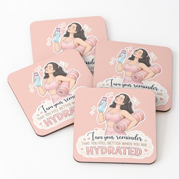 Item preview, Stay hydrated Fitness Self-care Reminder Motivation Quote designed and sold by Annika Shurafa.
