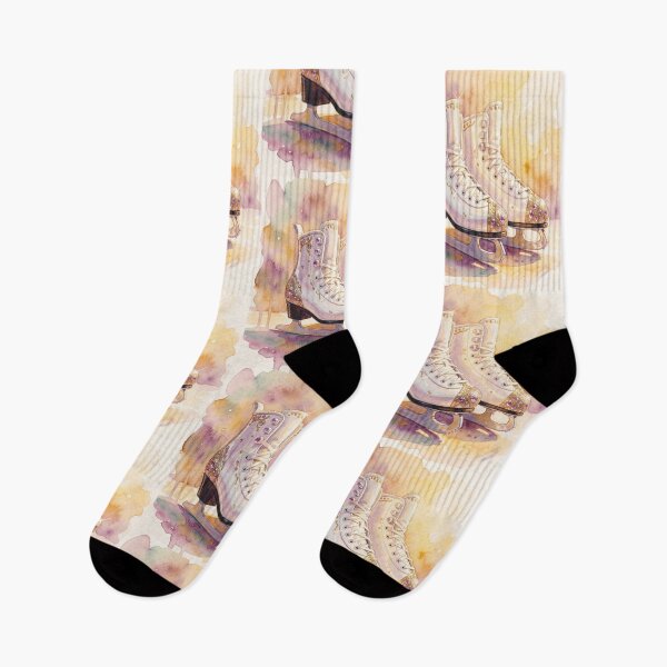 Item preview, Enchanted Gemstone Ice Skates in Watercolor designed and sold by Mindful56.