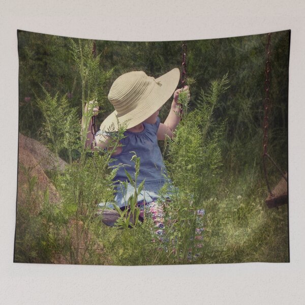 Item preview, Little Girl on a Swing designed and sold by Frankie Cat Photography.