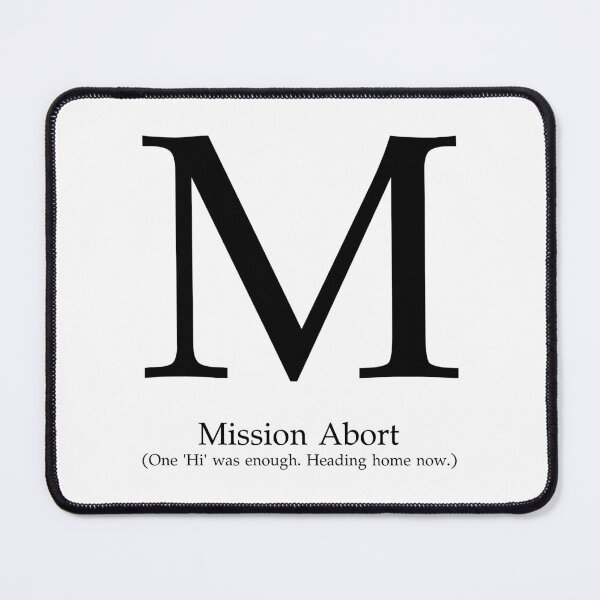 Item preview, Letter M Mission Abort Heading Home designed and sold by AVO-SOURCE.