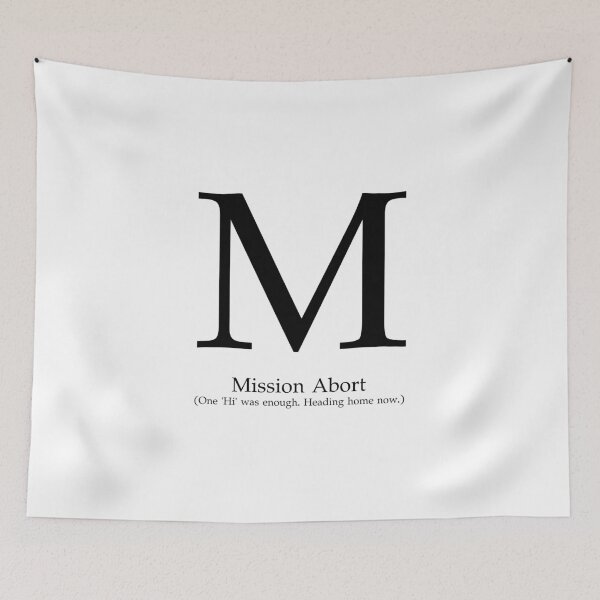 Item preview, Letter M Mission Abort Heading Home designed and sold by AVO-SOURCE.