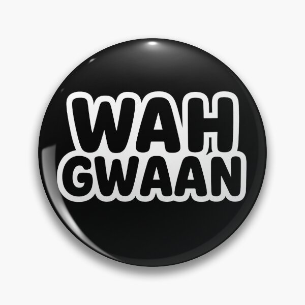 Item preview, Wah Gwaan White Bubble Letters designed and sold by FiyaBwoyDesigns.