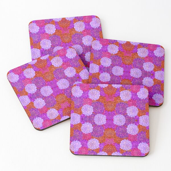 Item preview, Zinnia Garden Geometric Pattern designed and sold by TabersTrades.