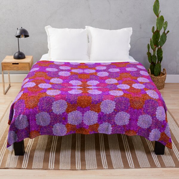 Item preview, Zinnia Garden Geometric Pattern designed and sold by TabersTrades.