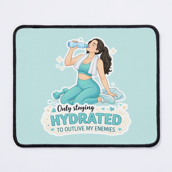 Item preview, Stay hydrated Fitness Water Motivation Quote designed and sold by Annika Shurafa.