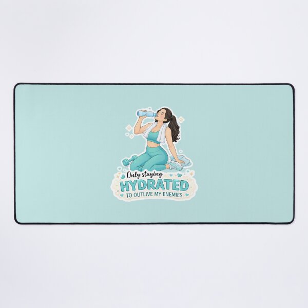 Item preview, Stay hydrated Fitness Water Motivation Quote designed and sold by Annika Shurafa.