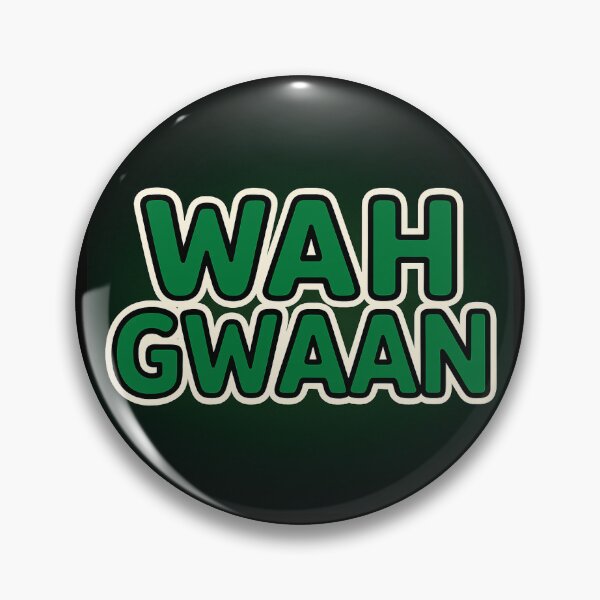 Item preview, Wah Gwaan Green Bubble Letters designed and sold by FiyaBwoyDesigns.
