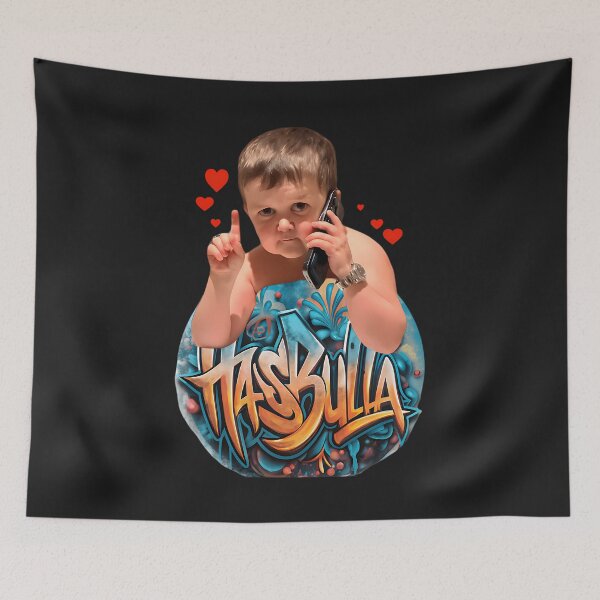 Item preview, Hasbulla Magomedov Hasbik A Friendly Cartoon Of A Dagestani Blogger designed and sold by Hole-Infinity.