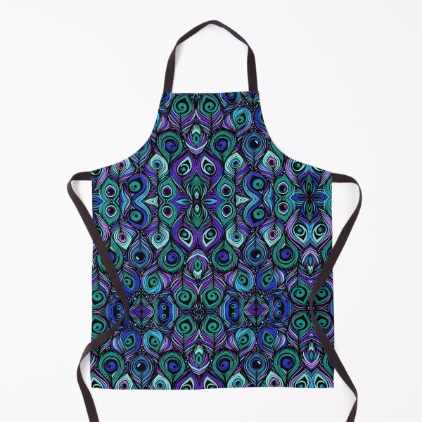 Item preview, Peacock Feather Print in Kaleidoscopic Pattern designed and sold by TabersTrades.