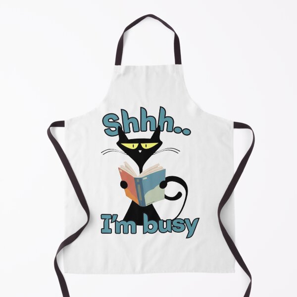 Item preview, Shhh… I’m Busy Reading Cat designed and sold by LazyDuo.