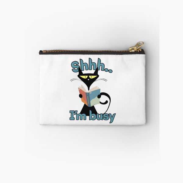 Item preview, Shhh… I’m Busy Reading Cat designed and sold by LazyDuo.