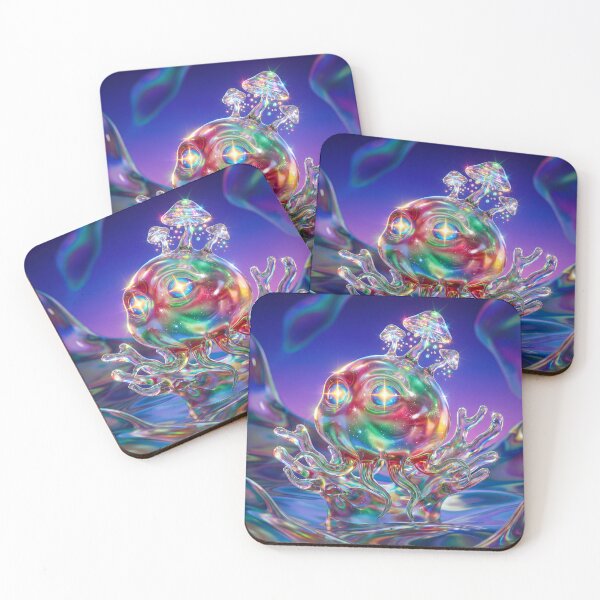 Item preview, Iridescent Space Octopus Mushroom Dream designed and sold by maboroshilab.