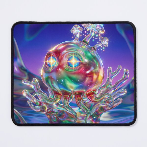 Item preview, Iridescent Space Octopus Mushroom Dream designed and sold by maboroshilab.