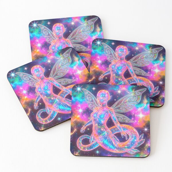 Item preview, Iridescent Crystal Fairy Mermaid Cosmic Dream designed and sold by maboroshilab.