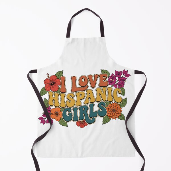 Item preview, Retro 70s "I Love Hispanic Girls" Groovy Floral Aesthetic T-Shirt designed and sold by VeloraWorks.