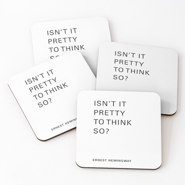 Item preview, Hemingway Quote designed and sold by corbrand.