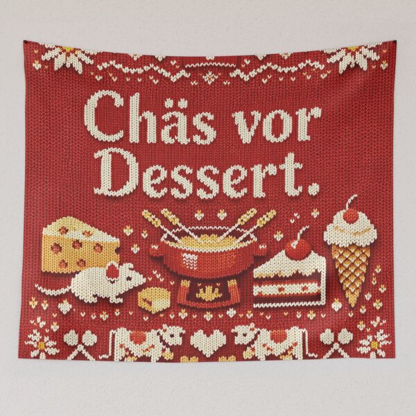 Item preview, Cheese before dessert: Swiss fondue knitwear design designed and sold by Mauswohn.