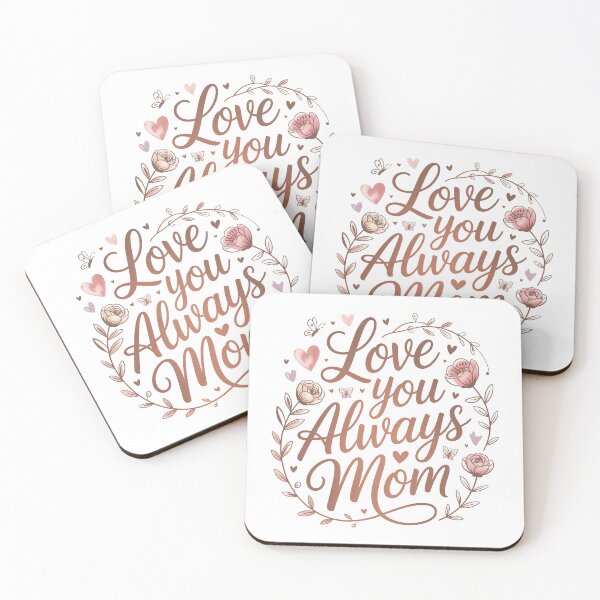 Item preview, I Love You Mom Quote, Love You Always Mom designed and sold by graphic-genie.