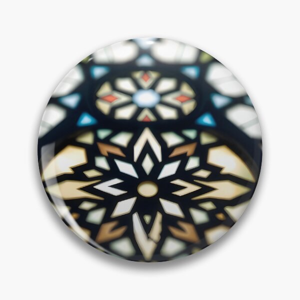 Item preview, Pale Rosette Stained Glass designed and sold by Sachie's Studio.