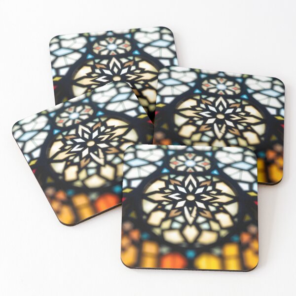 Item preview, Pale Rosette Stained Glass designed and sold by Sachie's Studio.