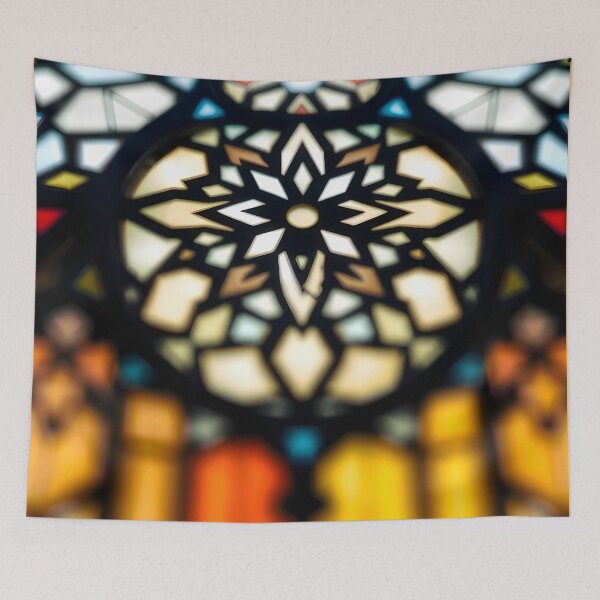 Item preview, Pale Rosette Stained Glass designed and sold by Sachie's Studio.