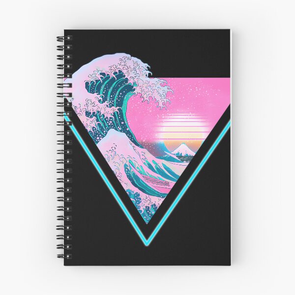 Item preview, Vaporwave Aesthetic Great Wave Retro Triangle designed and sold by StephaneCheval.