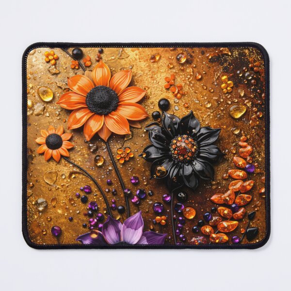Item preview, Amber Bloom Mosaic designed and sold by Kaleidoscope Print.