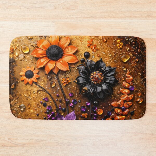 Item preview, Amber Bloom Mosaic designed and sold by Kaleidoscope Print.