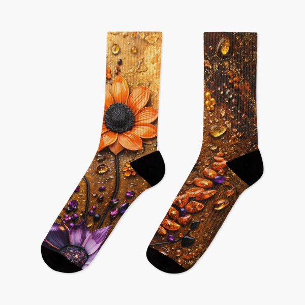 Item preview, Amber Bloom Mosaic designed and sold by Kaleidoscope Print.
