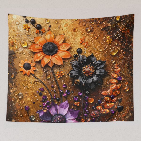 Item preview, Amber Bloom Mosaic designed and sold by Kaleidoscope Print.