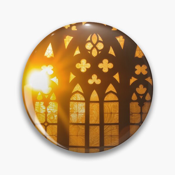 Item preview, Orange Lens Flare Stained Glass designed and sold by Sachie's Studio.