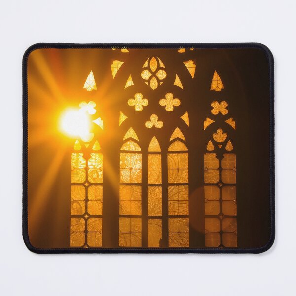 Item preview, Orange Lens Flare Stained Glass designed and sold by Sachie's Studio.