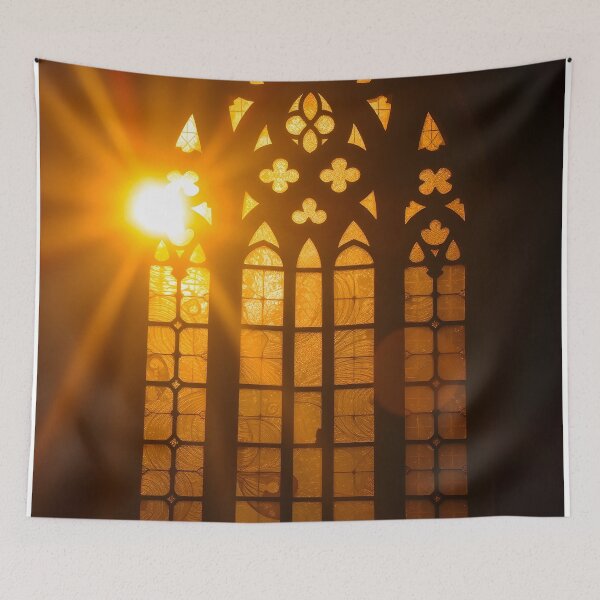 Item preview, Orange Lens Flare Stained Glass designed and sold by Sachie's Studio.