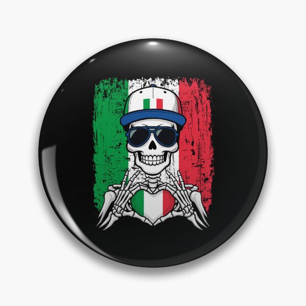Item preview, Italian Pride Skeleton Art - Italy Football & Forza Azzurri Tee designed and sold by Colorful Designs.