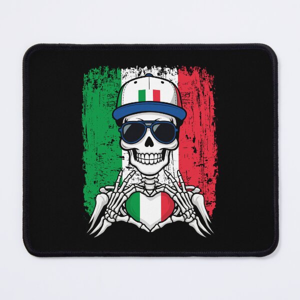 Item preview, Italian Pride Skeleton Art - Italy Football & Forza Azzurri Tee designed and sold by Colorful Designs.