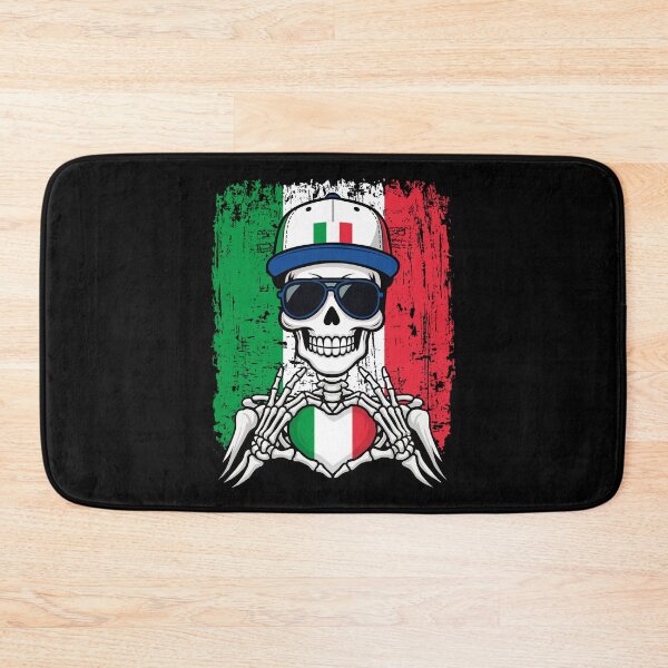 Item preview, Italian Pride Skeleton Art - Italy Football & Forza Azzurri Tee designed and sold by Colorful Designs.