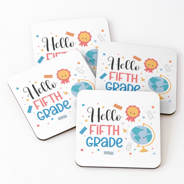 Item preview, Hello Fifth Grade. Welcome Back to School. Cute Print for 5th Graders Elementary School designed and sold by AnnaVioletStore.