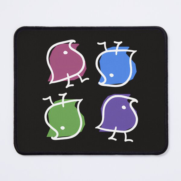 Item preview, Wug Print (Multicolour On Black) designed and sold by VOGUE SWAG.