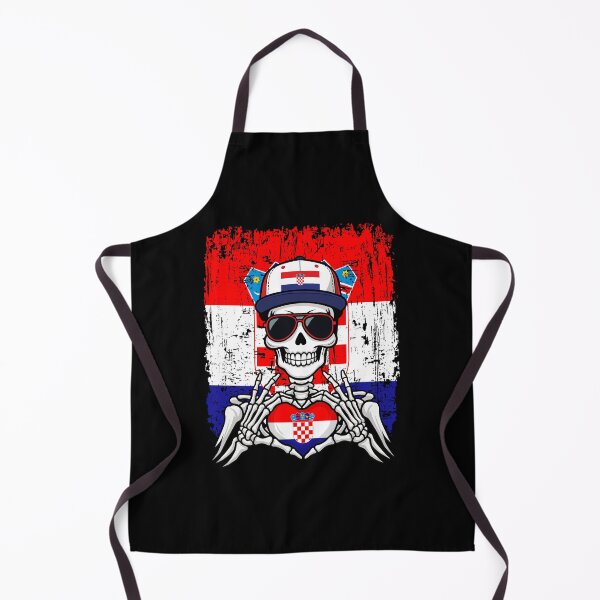 Item preview, Croatian Spirit Skeleton Art - Croatia Football & Checkboard Pride Tee designed and sold by Colorful Designs.