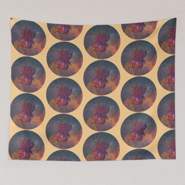 Item preview, Cosmic Beetle Sunset Sky Celestial Art designed and sold by 3DDesignSpot.