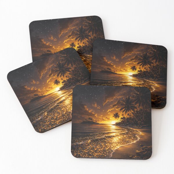 Item preview, Golden Tide Sunset designed and sold by Kaleidoscope Print.
