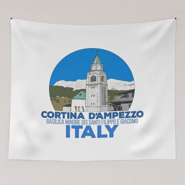 Item preview, The Bell Tower of Cortina d'Ampezzo designed and sold by shopdiego.