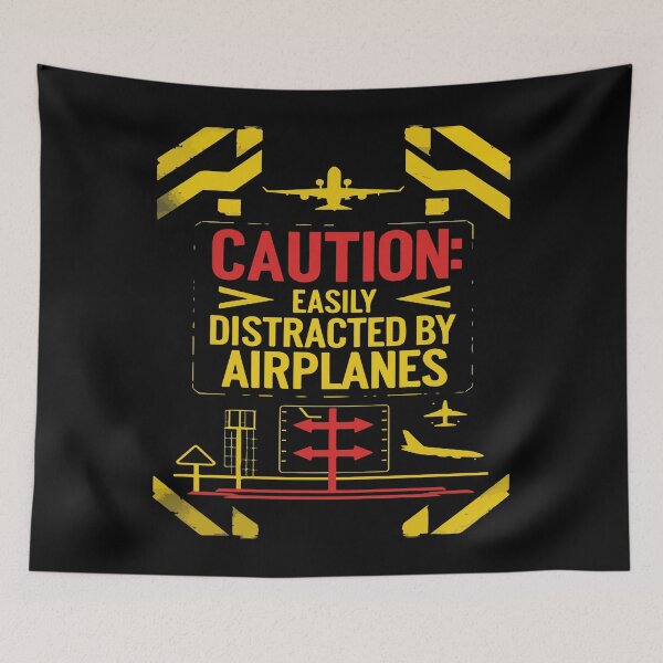Item preview, Avgeek Essentials | "Easily Distracted By Airplanes" Plane Spotter Design designed and sold by philippo artworks.