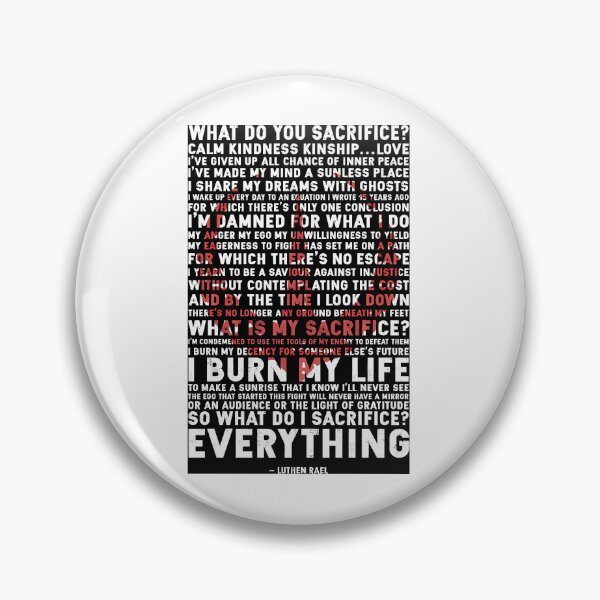 Item preview, What Do You Sacrifice I Burn My life Everything Andor Quotes designed and sold by AuTech.