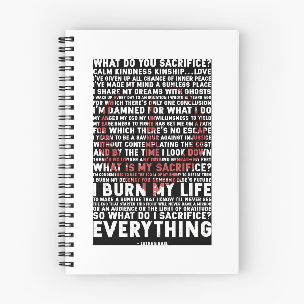 Item preview, What Do You Sacrifice I Burn My life Everything Andor Quotes designed and sold by AuTech.