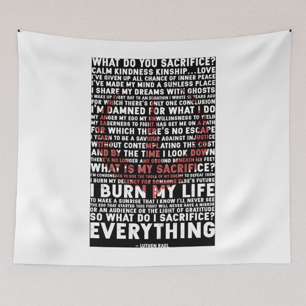 Item preview, What Do You Sacrifice I Burn My life Everything Andor Quotes designed and sold by AuTech.